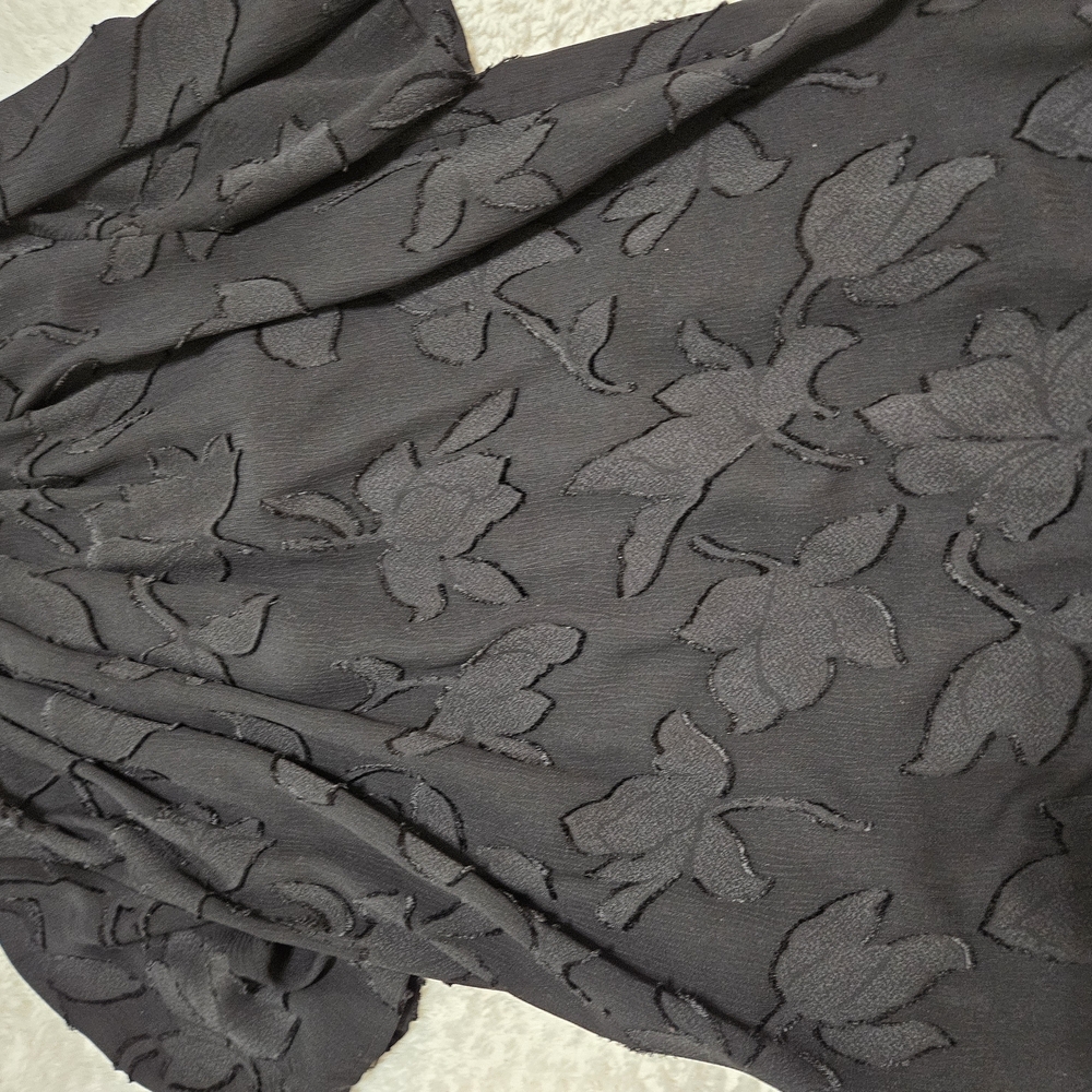 Elegant Black Floral Dress